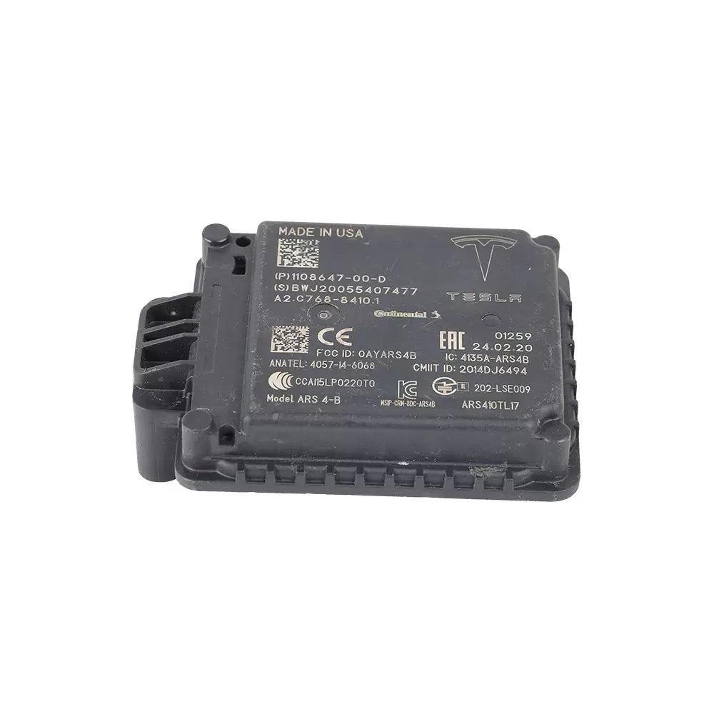 OEM 1108647 Front Radar Sensor ACC Adaptive Cruise Control Millimeter Wave Radar Module for Tesla Model 3 Model Y Model S Model X Autopilot Driver Assistance System