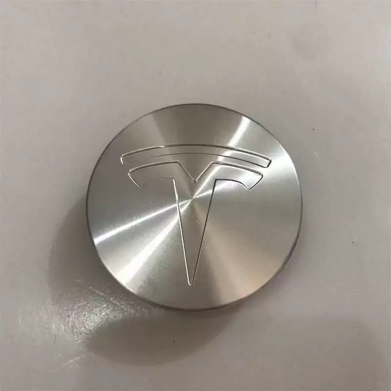 OE 6005879-02-A Wheel Rim Center Logo Cover Steel Ring Cap Small Hub Emblem Trim Replacement for Tesla Model 3 Model Y Model S Model X (2012–2019 Compatible)