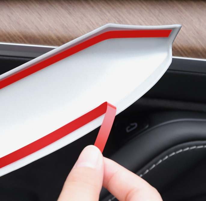 ABS Carbon Fiber Style Dashboard Cover for Tesla Model 3 & Model Y (2021–2023) Interior Trim Overlay