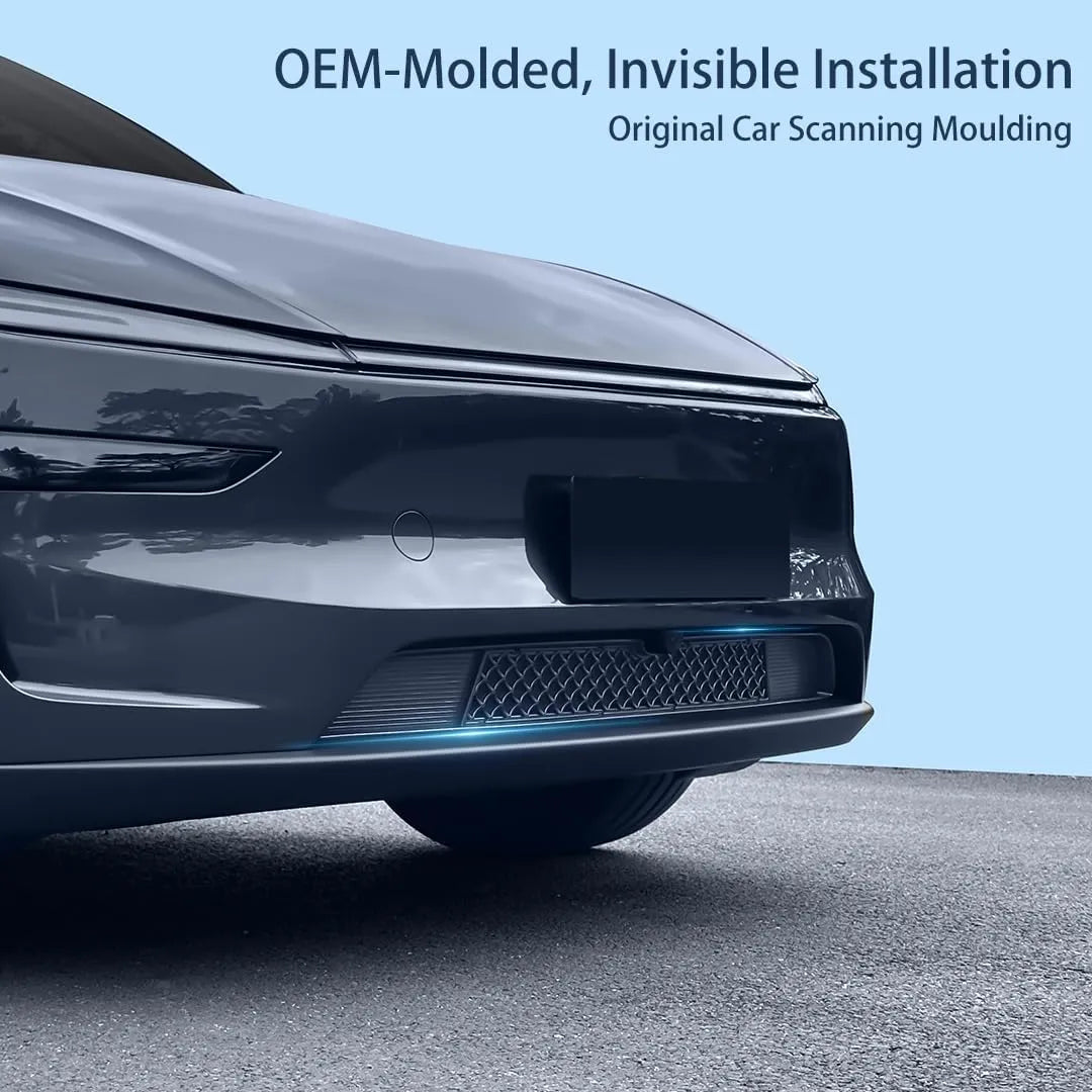 Front Bumper Grille Guard for Tesla Model 3/Y | Insect & Road Debris Protection, OEM-Fit Honeycomb Mesh
