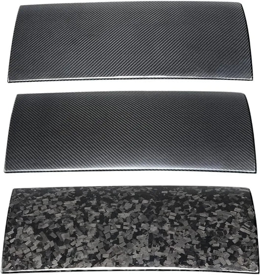 Dry Carbon Fiber Glove Box Cover for Tesla Model 3 & Model Y (2017–2025) – Interior Scratch Protection Overlay (Highland & Juniper)