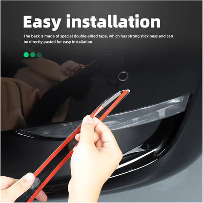 Real Carbon Fiber Fog Light Trim for Tesla Model 3 & Model Y (2017–2024) | Glossy / Matte Exterior Upgrade