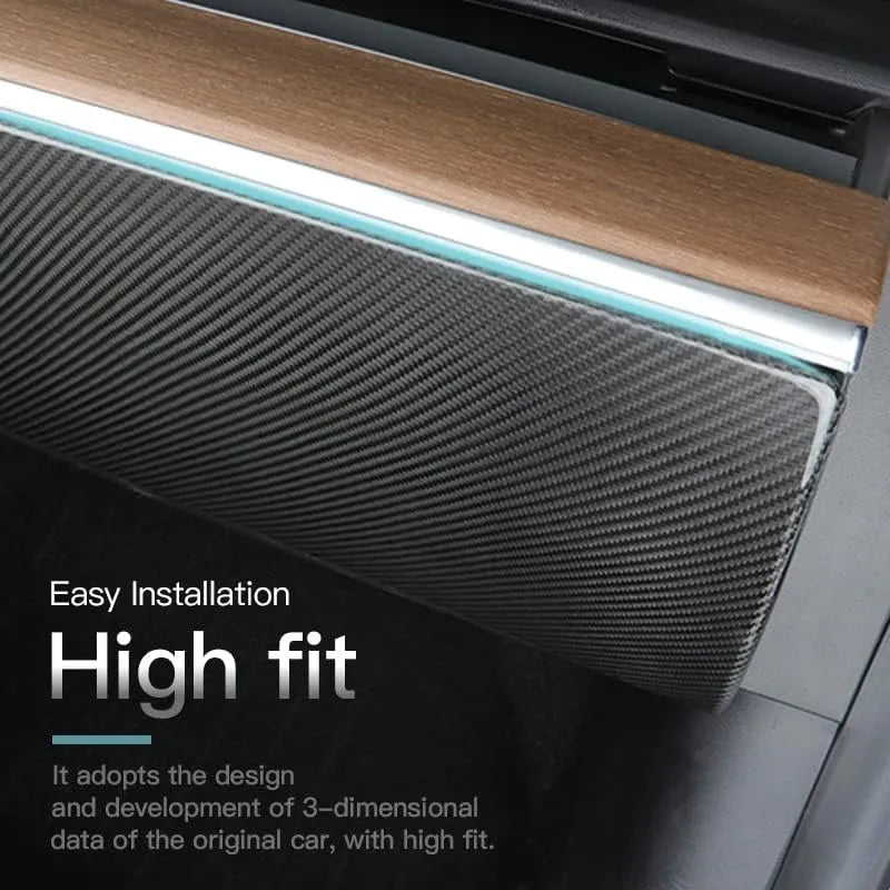 Dry Carbon Fiber Glove Box Cover for Tesla Model 3 & Model Y (2017–2025) – Interior Scratch Protection Overlay (Highland & Juniper)