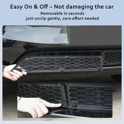 Front Bumper Grille Guard for Tesla Model 3/Y | Insect & Road Debris Protection, OEM-Fit Honeycomb Mesh