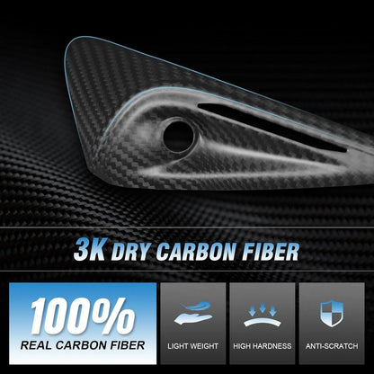 Real Carbon Fiber Side Camera Covers for Tesla Model 3 & Model Y (HW3.0 / HW4.0) – Ultra-Thin Protective Camera Mods