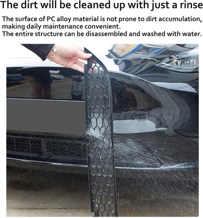 Front Bumper Grille Guard for Tesla Model 3/Y | Insect & Road Debris Protection, OEM-Fit Honeycomb Mesh