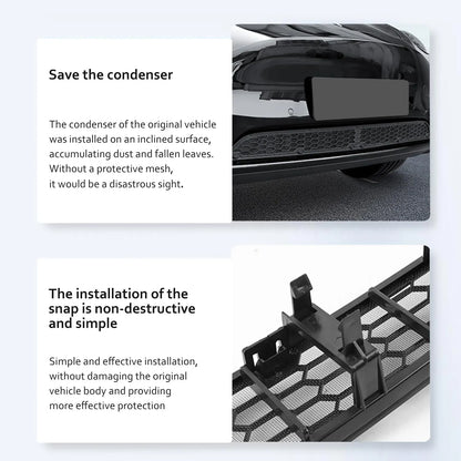 Front Bumper Grille Guard for Tesla Model 3/Y | Insect & Road Debris Protection, OEM-Fit Honeycomb Mesh