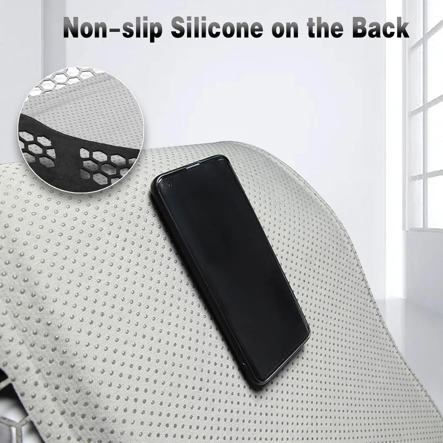 2017–2023 Tesla Model 3 & 2020–2025 Model Y Dashboard & Air Vent Full Cover – Door Panel Matching Dark Grey Alcantara (Non-Slip, Tuck-In Design)