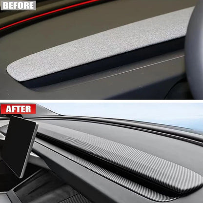 Tesla Model 3 Highland & Model Y Juniper Center Console Dashboard Cover – ABS Interior Protector, Easy Installation