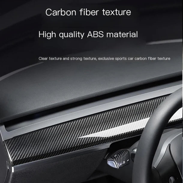 Tesla Model 3 Highland & Model Y Juniper Center Console Dashboard Cover – ABS Interior Protector, Easy Installation