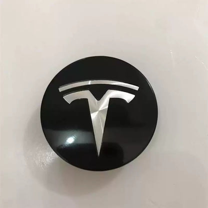 OE 6005879-02-A Wheel Rim Center Logo Cover Steel Ring Cap Small Hub Emblem Trim Replacement for Tesla Model 3 Model Y Model S Model X (2012–2019 Compatible)