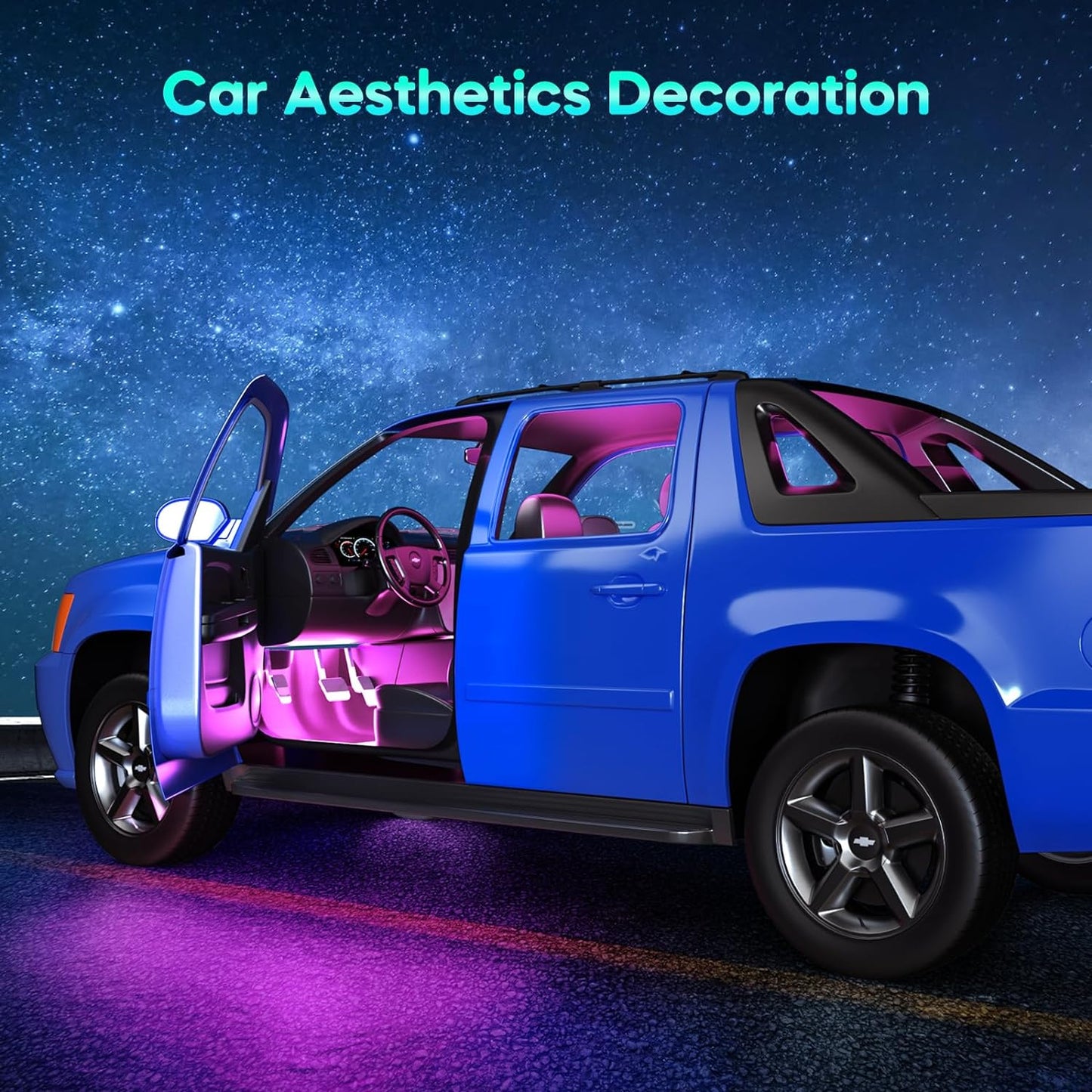 Car Accessories for Women: Interior Car Lights Winzwon Car Led Lights, Gifts for Men, APP Control Inside Car Decor with USB Port, Music Sync Color Change Lights for Jeep Truck, 12V