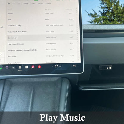 Tesla Glove Box USB Hub for Model 3 ModelY Cybertruck (2017-2025) – 4-Port USB Expansion for Dashcam, Gaming & Music