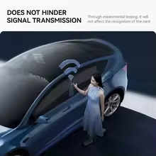 Smart Key Card Cover Case for Tesla Model Y Model 3 Model S Model X / Highland – Protective Remote Key Shell Holder with Keychain Styling Accessory