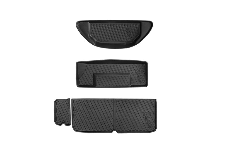 Jowua All-Weather Trunk Liners for Tesla Model X 2021+ Refresh | Full Cargo & Frunk Protection, Easy-Clean, Custom Fit