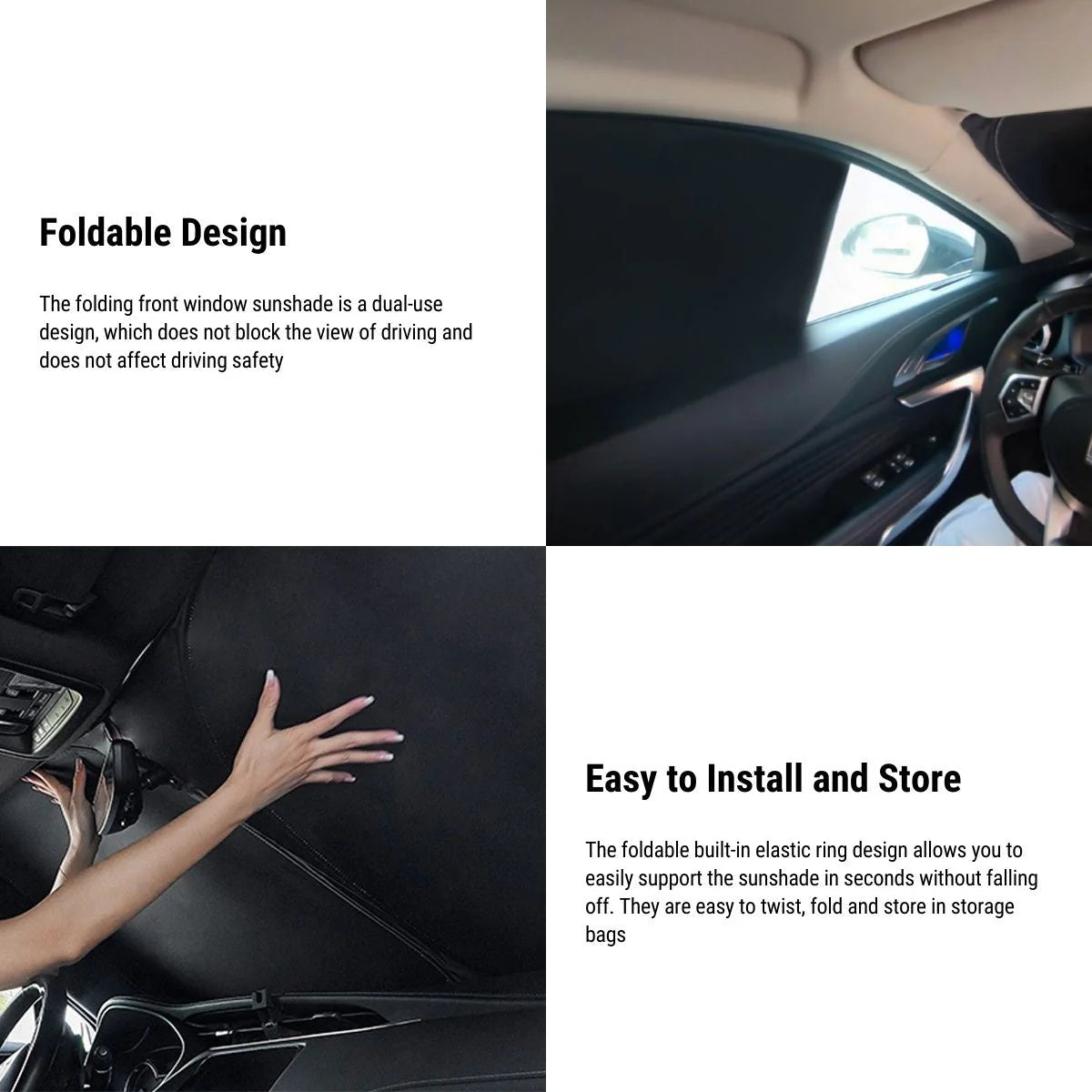 6PCS Custom-Fit Window Sunshade Covers for Tesla Model S (2016–2025) – UV Protection, Heat Insulation, Privacy Shade Set