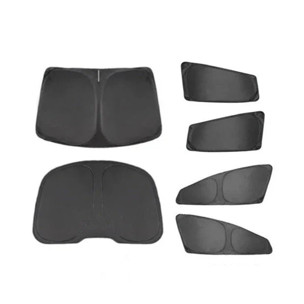 6PCS Custom-Fit Window Sunshade Covers for Tesla Model S (2016–2025) – UV Protection, Heat Insulation, Privacy Shade Set