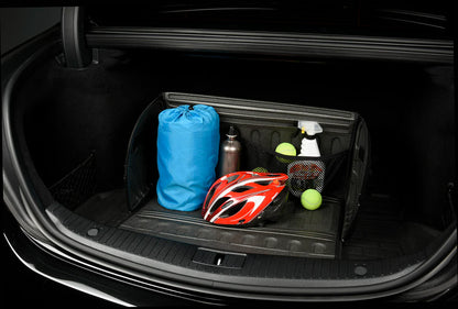 Handy Trunk Organizer Box – Foldable Waterproof Cargo Storage with Carbon Fiber Finish