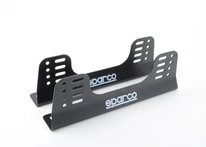 Sparco Steel Side Mounts for Competition Seats – Powder Coated Black, Adjustable Side Mount Brackets for EVs