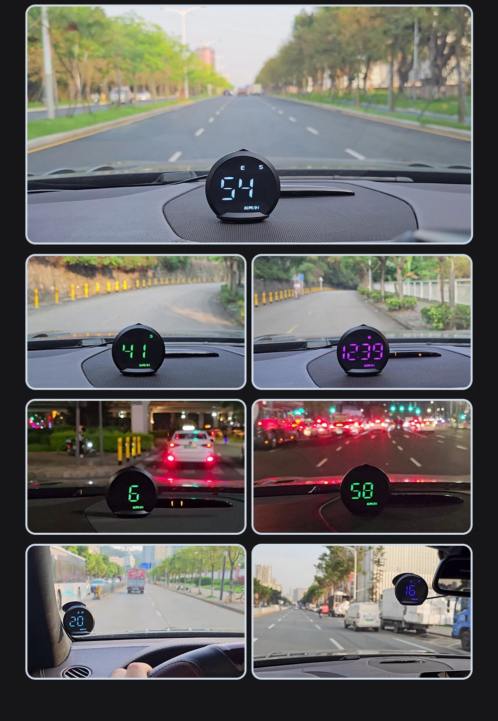 A GPS speedometer for cars that displays HUD gauge and alerts drivers to fatigued driving.