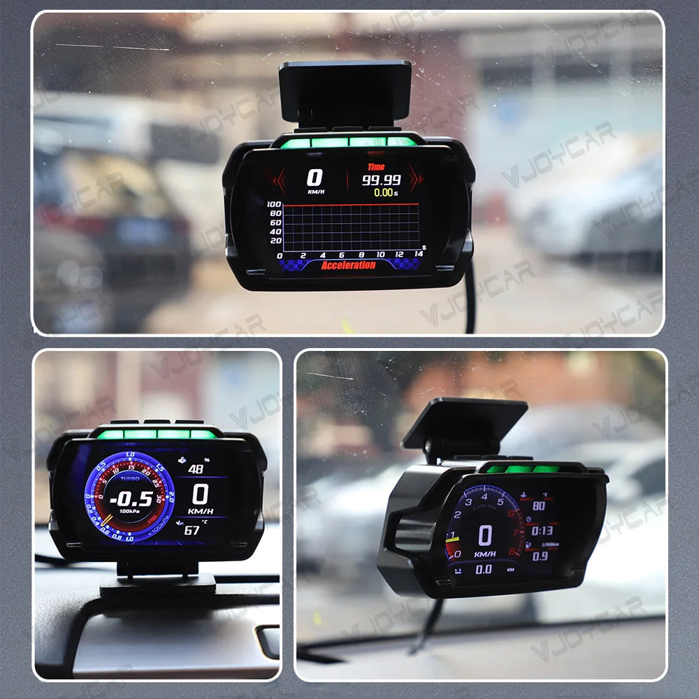 A car head-up display provides a clear driving experience with 480x64 pixels, 100Hz refresh rate, and operating temperature range of -40°C to 85°C.