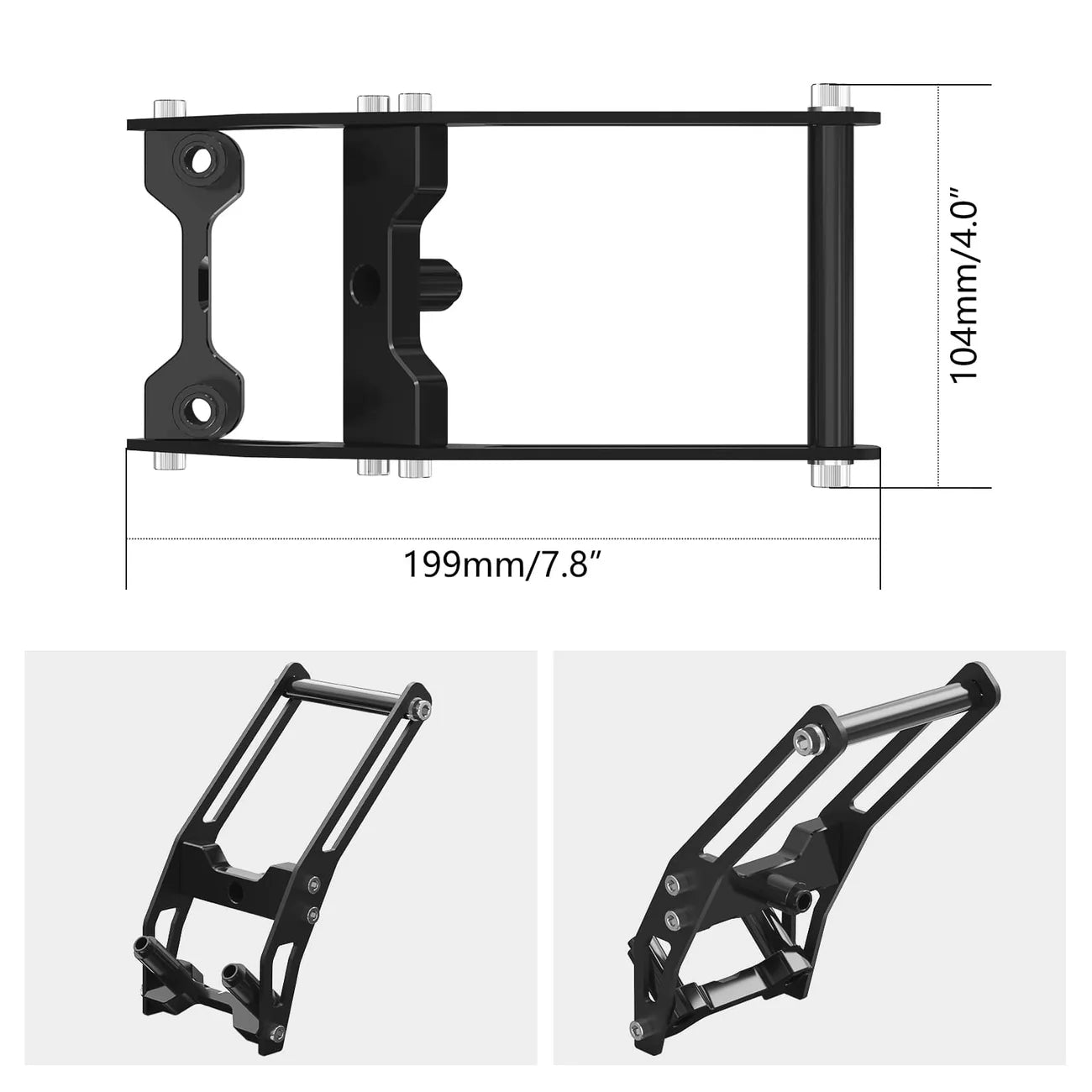 NiceCNC Adjustable 12MM Bar GPS Mount for Ducati DesertX 2022-2024