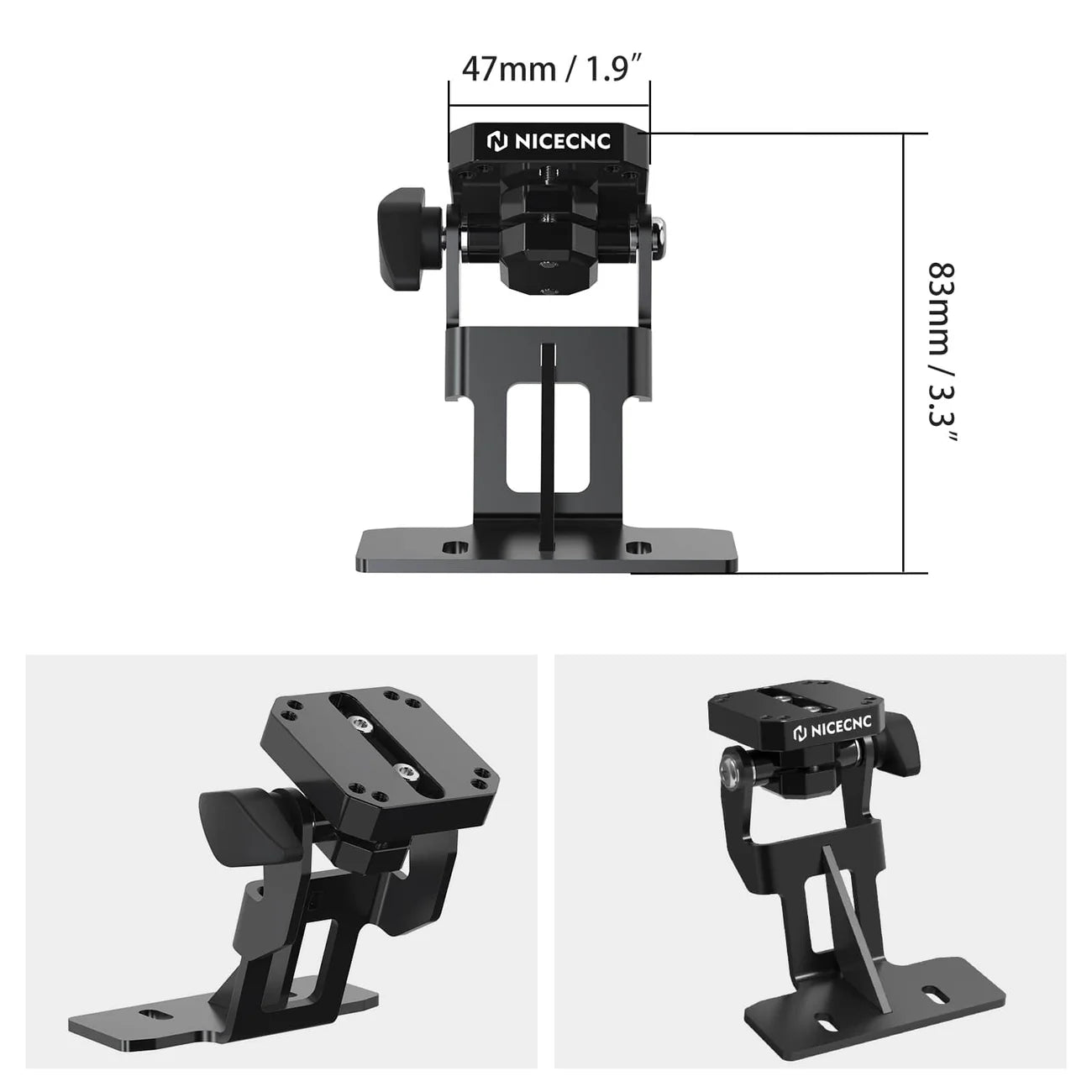 NiceCNC Adjustable Device GPS Phone Mount For KTM 890 Adventure S/R/Rally 2023-2024