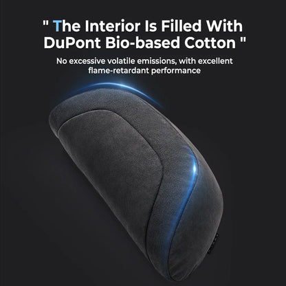 Alcantara Memory Foam Headrest & Lumbar Support Pillow Set for Tesla Model 3 / Model Y / Model S / Model X / Cybertruck – Ergonomic Neck & Back Cushion, Adjustable Strap, OEM-Style Interior Upgrade
