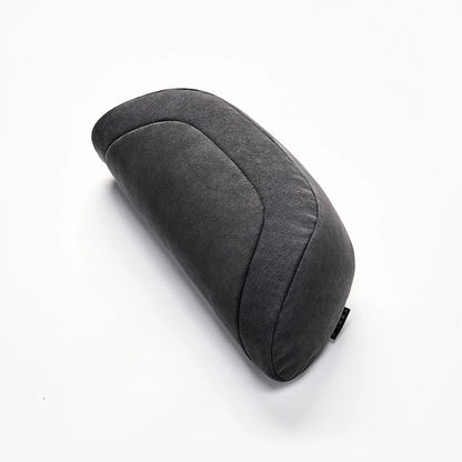 Alcantara Memory Foam Headrest & Lumbar Support Pillow Set for Tesla Model 3 / Model Y / Model S / Model X / Cybertruck – Ergonomic Neck & Back Cushion, Adjustable Strap, OEM-Style Interior Upgrade
