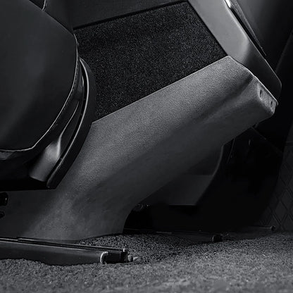 2024+ Tesla Model 3 Highland Alcantara Rear Air Vent Anti-Kick Protector Cover – Premium Suede Interior Protection Pad for Backseat Kick & Scratch Defense