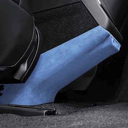 2024+ Tesla Model 3 Highland Alcantara Rear Air Vent Anti-Kick Protector Cover – Premium Suede Interior Protection Pad for Backseat Kick & Scratch Defense