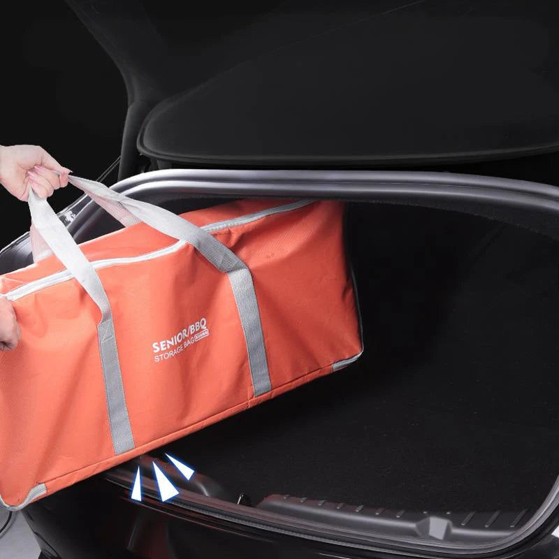 Rear Bumper Protector for Tesla Model 3 Highland – Anti-Scratch PP Cover, Custom Fit, Durable Trim Guard (Carbon Fiber/Black Brushed/Silver)