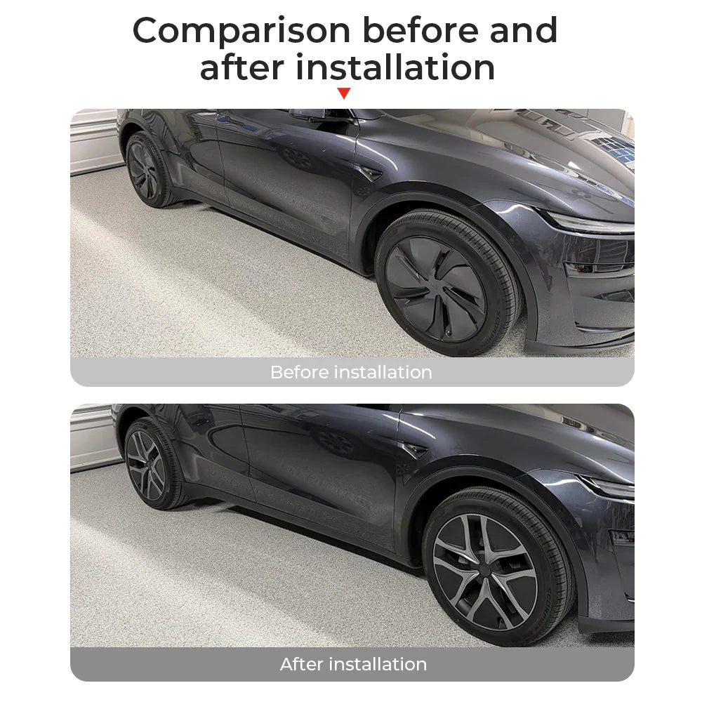 19-Inch Arachnid 2.0 Style Crossflow Wheel Covers for Tesla Model Y Juniper 2025 2026 – Full Rim Protection Aerodynamic Hubcaps Replacement