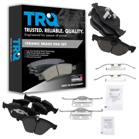 The BMW 328i Brake Pads from TRQ BFA13100 provide high-quality ceramic brake pads for a safe and reliable driving experience.