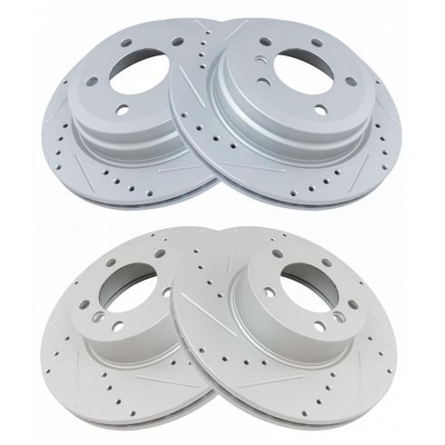 4PCS BMW 328i Brake Rotors - TRQ BRA13970