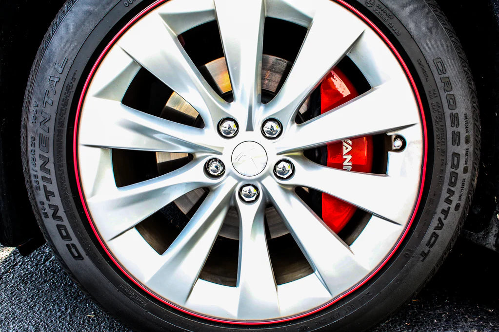 Wheel Locks for Tesla Factory Wheels – Anti-Theft Lug Nut Locks, Chrome or Black Finish