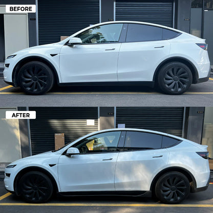 Sport Performance ABS Side Skirts for 2026+ Tesla Model Y Juniper | Split-Design Aerodynamic Side Skirt Kit with Matte Black, Gloss Black & Carbon Fiber-Style Finishes