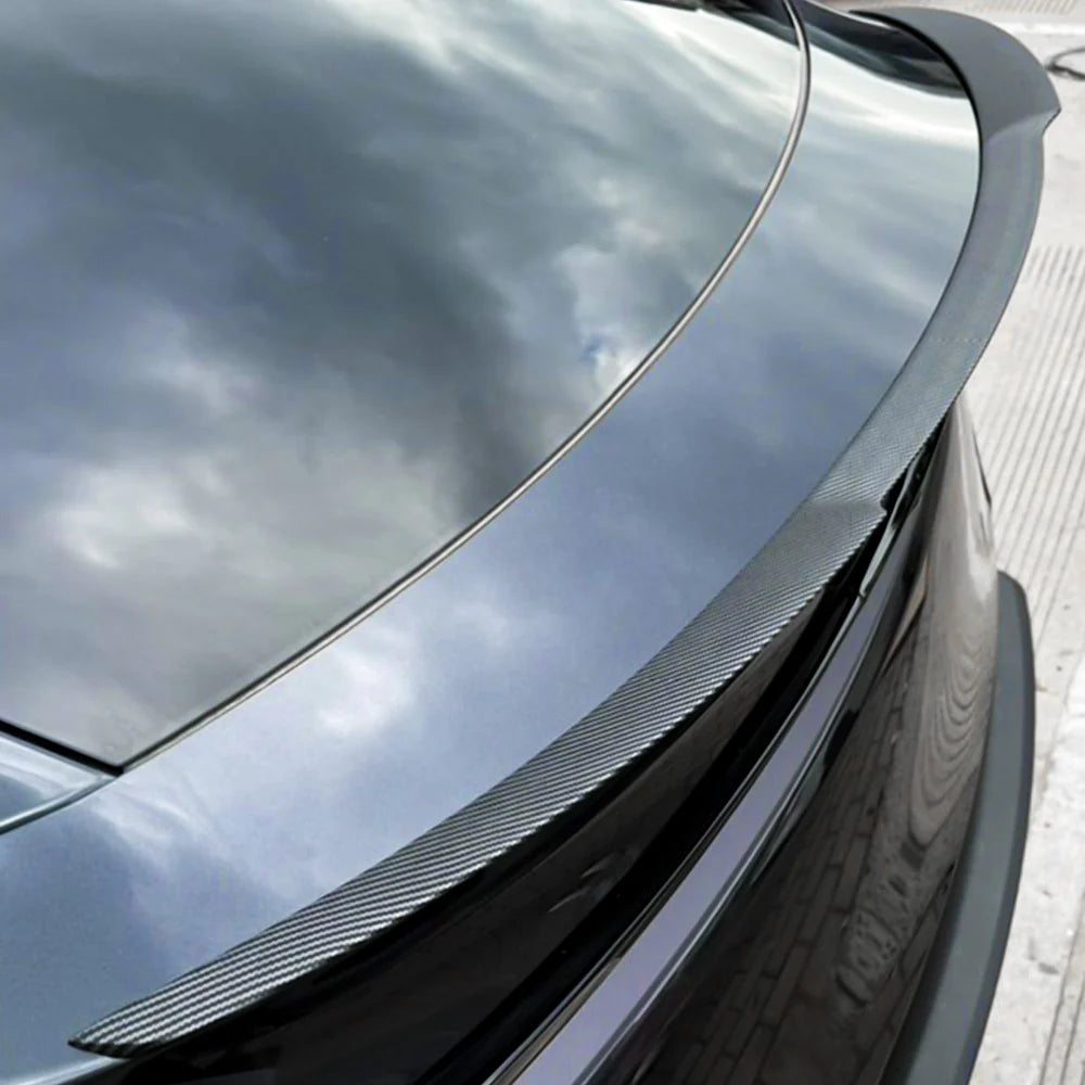Blade-Style Rear Trunk Spoiler for Tesla Model Y Juniper 2025.03+ Premium – Aerodynamic ABS Tail Wing Lip, OEM Fit, No-Drill Installation