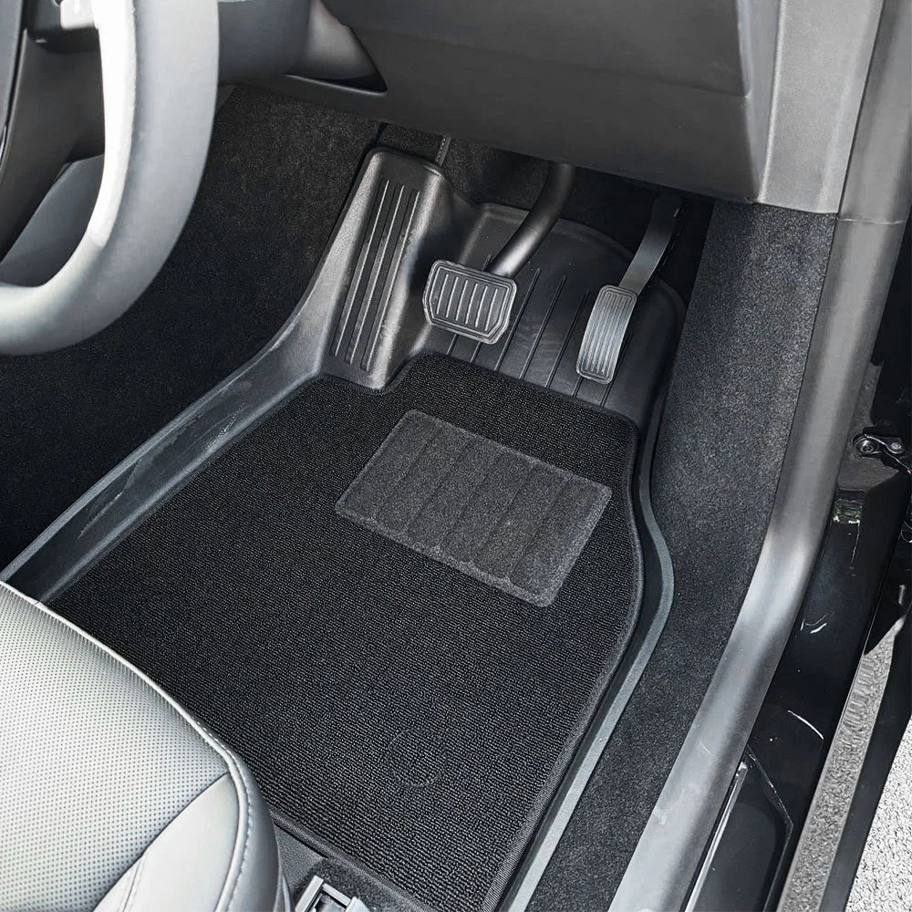 Custom-Fit TPE All-Weather Floor Mats for Tesla Model YL 2026+ Right-Hand Drive (RHD) – Full Coverage 4-Piece Set, Waterproof, Eco-Friendly Interior Protection