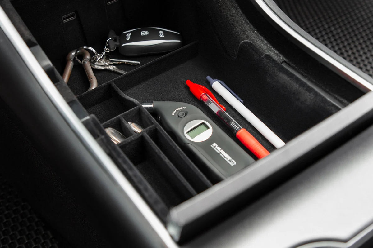 Dual Deck Center Console Organizer Insert for Tesla Model 3 & Model Y (Pre-Nov 2020 Models)