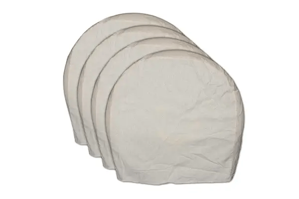 Canvas Wheel & Tire Covers for EV Owners – Breathable Sun & Dust Protection, Up to 21” Wheels (Set of 4)