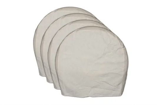 Canvas Wheel & Tire Covers for EV Owners – Breathable Sun & Dust Protection, Up to 21” Wheels (Set of 4)