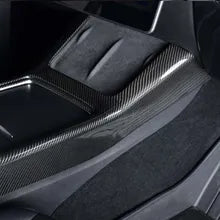 Carbon Fiber Center Console Trim Cover for Tesla Model 3 & Model Y – Real High Gloss Carbon Fiber Overlay
