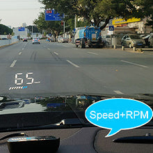 Car HUD, Product details: compact electronics device with multiple interfaces, alarm functions, and rich driving data.