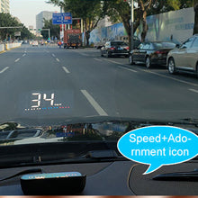 Car HUD display shows driving speed, engine RPM, voltage, and water temperature, great for all cars.