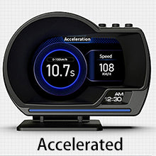 Car HUD head-up display with GPS and OBD features, suitable for most cars.