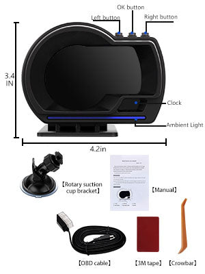 Car HUD, wiiyii head up display P6