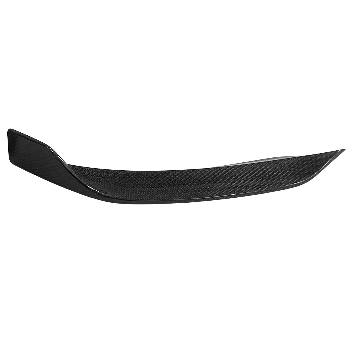 Real Carbon Fiber Front Lip Splitters for 2025+ Tesla Model Y Juniper (March 2025-Up) – Aerodynamic Front Bumper Side Canards Body Kit Upgrade | Gloss Carbon Fiber Exterior Styling Trim