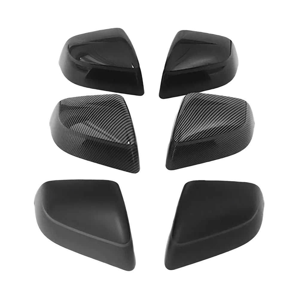 Real Carbon Fiber Style Side Mirror Covers for 2025+ Tesla Model Y Juniper – Custom ABS Mirror Caps with Hydro-Dipped Carbon Fiber Finish, OEM Precision Fit & Easy 3M Installation