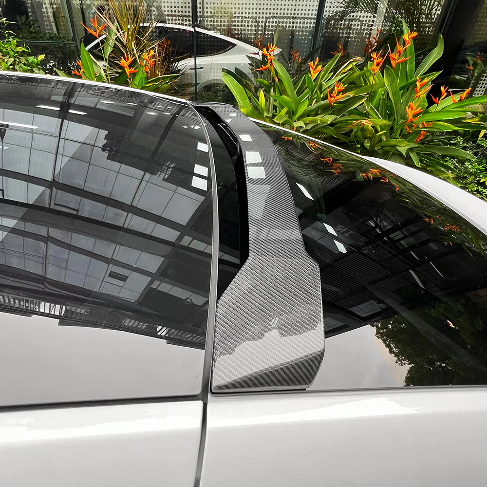 Real Dry Carbon Fiber Rear Roof Spoiler for 2020-2026 Tesla Model Y & 2025+ Tesla Model Y Juniper | OEM Fit Aerodynamic Trunk Wing Lip for Long Range, Premium & Performance
